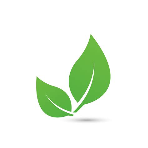 A Logos Of Green Leaf Ecology Nature Design Green Leaves Icon Element