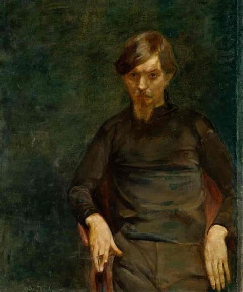 Portrait Of The Artist And Writer Ivar Arosenius By Oda Krohg Art