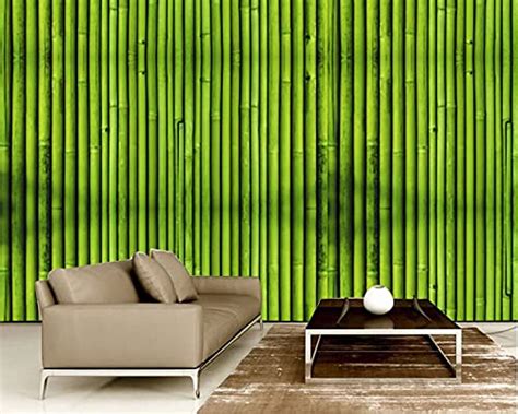 Bp Design Solution Green Bamboo Design Wallpaper For Home Décor Office