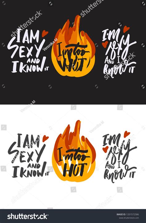 Sexy Know Hand Lettering Sexy Quotes เวกเตอร์สต็อก ปลอดค่าลิขสิทธิ์