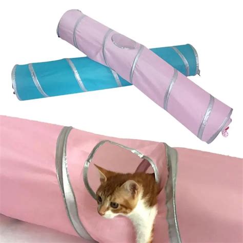 2 Holes 120cm Lengthened Edition New Funny Cat Tunnel Toy Pet Tent Toy