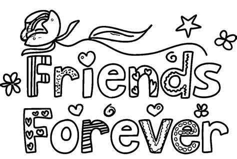 Best Friend Coloring Pages At Free Printable