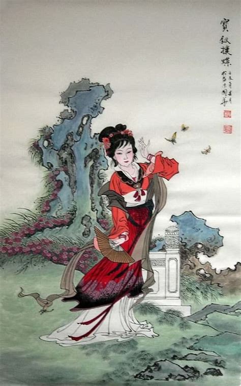 Dream of the red chamber. Chinese Dream of the Red Chamber Beauties & Figures ...