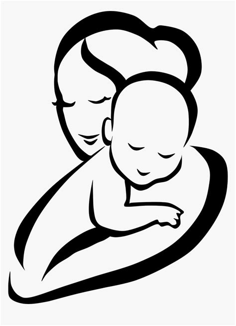 Mother Child Infant Clip Art Mother And Baby Clipart Png Transparent