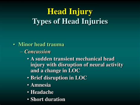 Ppt Head Injury Powerpoint Presentation Free Download Id871081