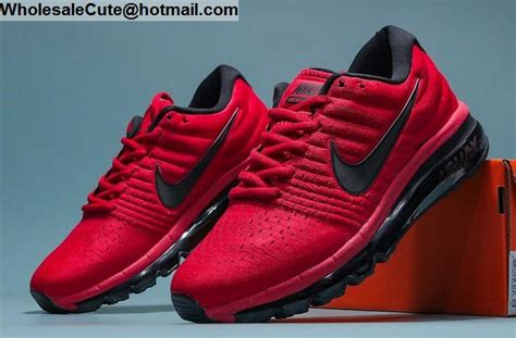 Mens And Womens Nike Air Max 2017 Red Black 18170 Wholesale Sneakers