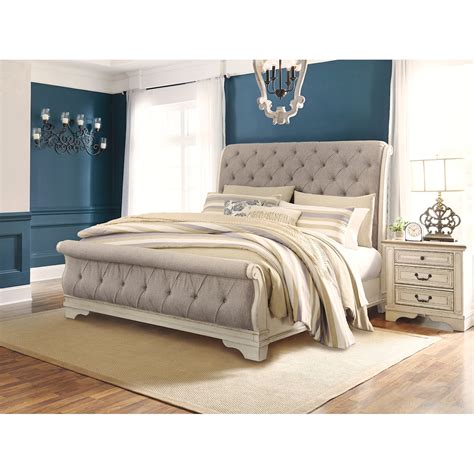 Signature Design By Ashley Realyn B743 78x1b743 99x1b743 76x1 King Upholstered Sleigh Bed With