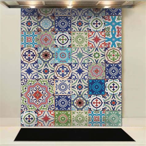 Chevron ceramic tile kitchen splashback ideas 19. Standard Sizes of Moroccan Tiles Glass Splashback