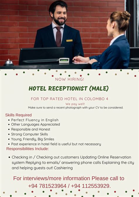 Salary Of Hotel Front Desk Receptionist at David Scherrer blog