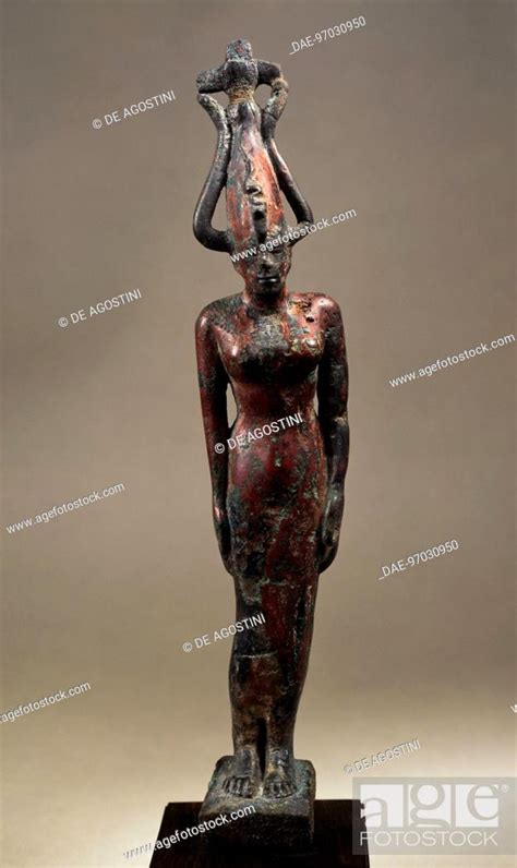 Bronze Statuette Of The Goddess Sothis Egyptian Civilisation Ptolemaic Era 304 30 Bc Stock