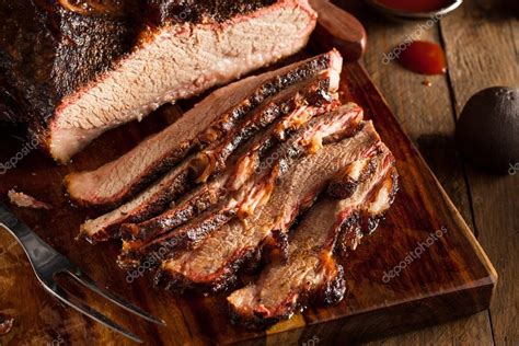 Homemade Smoked Barbecue Beef Brisket Stock Photo By ©bhofack2 75293959
