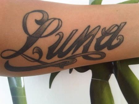 We looked for the celebrities whose first name is luna and the definitions which contains the name luna or similar to it. ItsmeLP: Töchterlein Luna | Tattoos von Tattoo-Bewertung.de