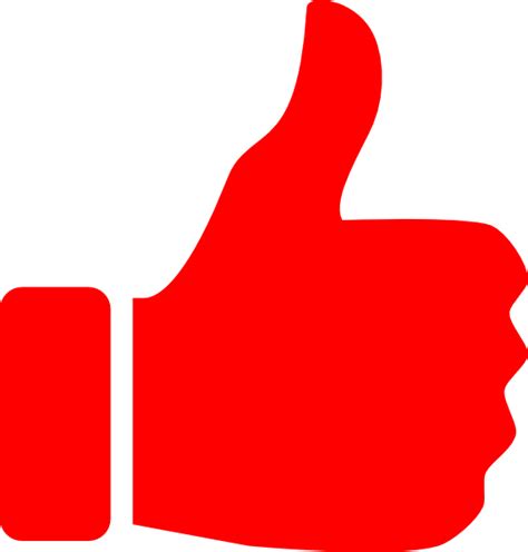 Red Thumbs Up Clip Art At Clker Vector Clip Art Online Royalty Hot Sex Picture
