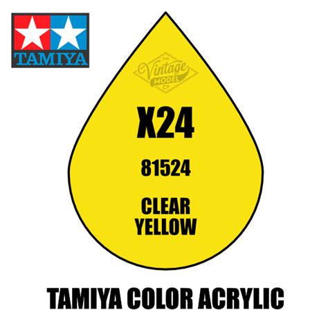 Tamiya Mini X 24 Clear Yellow 10ml Acrylic Paint