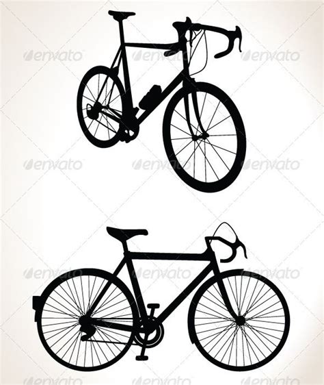 3,000+ vectors, stock photos & psd files. Bicycle Silhouette Double Pack - Vector | Bike silhouette ...