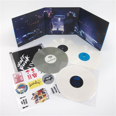 Daft Punk Alive 1997 Alive 2007 180g Colored Vinyl 4lp Vinyl Box