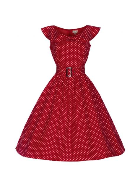 Retro šaty Lindy Bop Hetty Red Polka Vel 36 Jolis Vêtements Mode