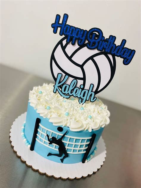 Score A Point With Volleyball Cake Decorations For A Sports Themed Cake