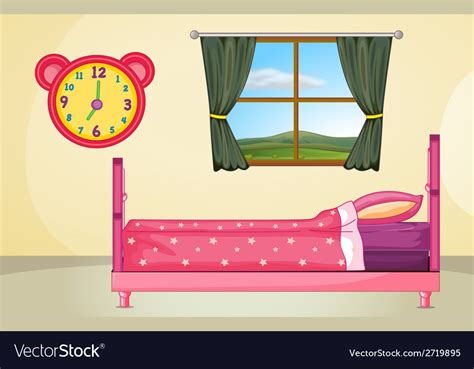 Analysing site traffic and usage. Bedroom setting Royalty Free Vector Image - VectorStock