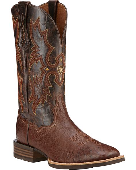 Ariat Men's Tombstone Smooth Ostrich Western Boots | Boot Barn