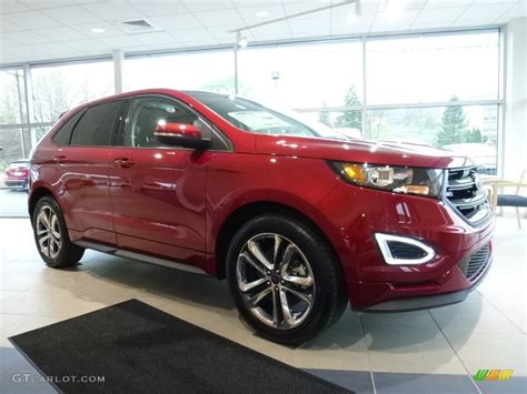 2016 Ruby Red Ford Edge Sport Awd 112608835 Car Color