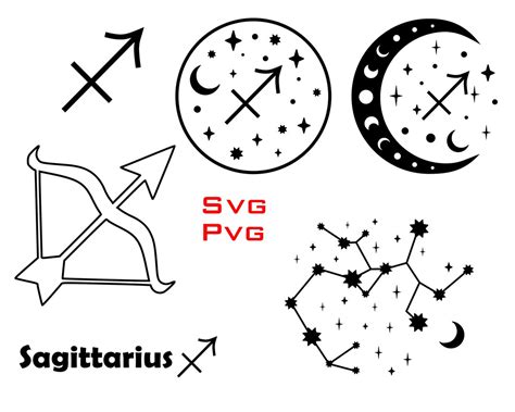 Saggitarius Zodiac Svg Sagittarius Constellation Svg Etsy