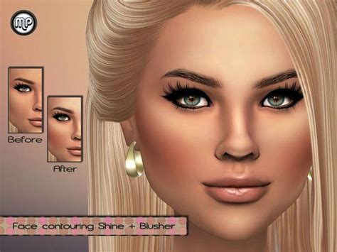 ~for Woman Only Found In Tsr Category Sims 4 Female Blush Face