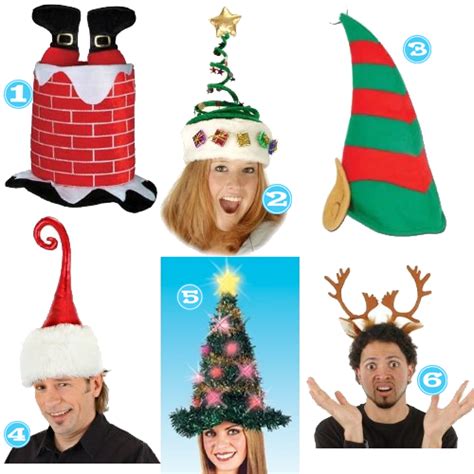 Christmas Ideas Funny Christmas Hats Christmas Party Hats Diy