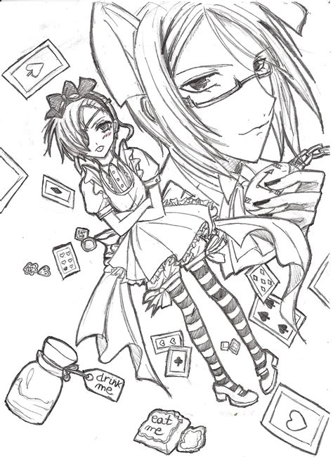 Anime Coloring Pages Black Butler Coloring And Drawing