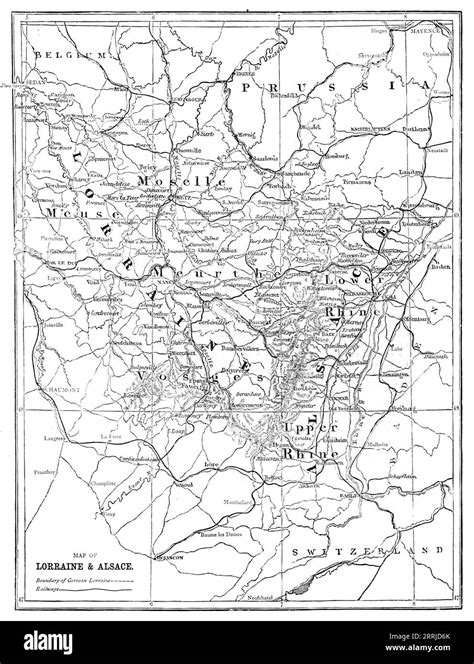 Map Of Lorraine And Alsace Alsace And Lorraine 1875 From
