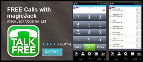 You can find the free phone call app in the google play store. How to make free calls to USA and Canada using Magic Jack ...