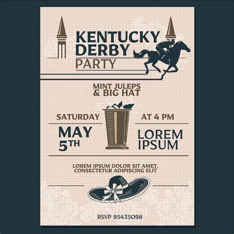 Kentucky Derby Party Ticket Invitation Derby Party Invitations
