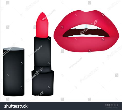 lips red lipstick vector illustration stock vector royalty free 1795431946 shutterstock