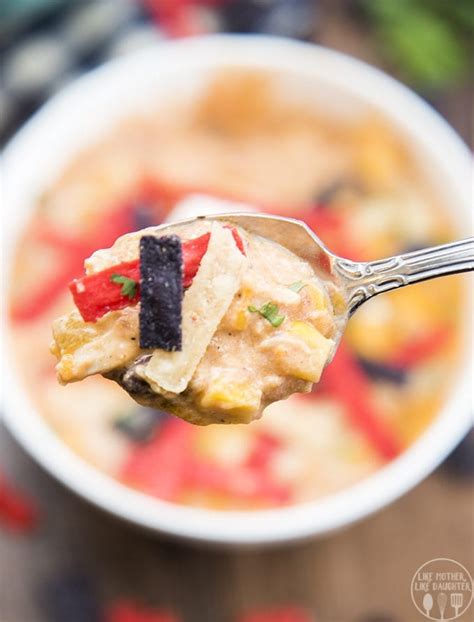 I have made these several times over the years, and probably change it up a little bit every time. Creamy Chicken Enchilada Soup - Like Mother, Like Daughter