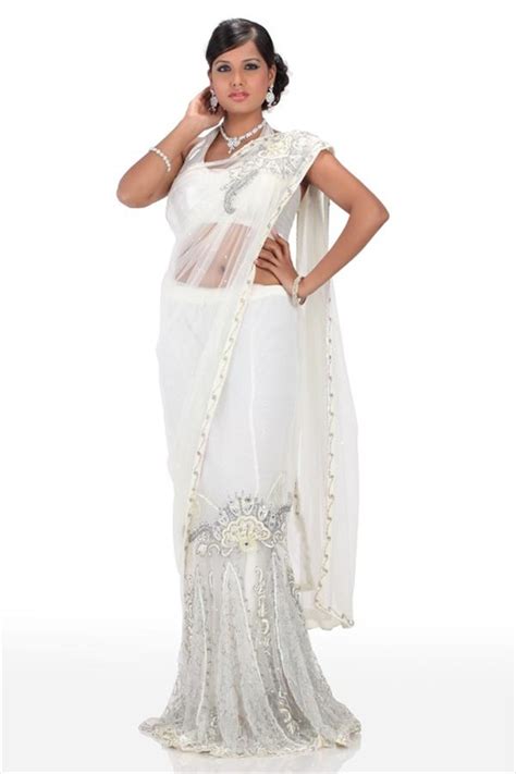 Latest Desigsn White Net Saree Collection Latest Fashion Styles