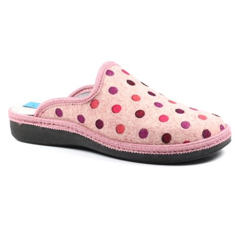 Ginger Pink Mule Slipper Slippers From Lunar Shoes Uk
