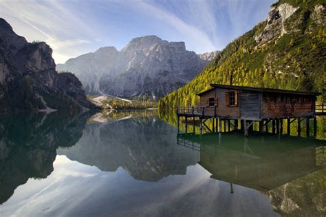 Wallpaper Landscape Forest Mountains Italy Lake Water Nature