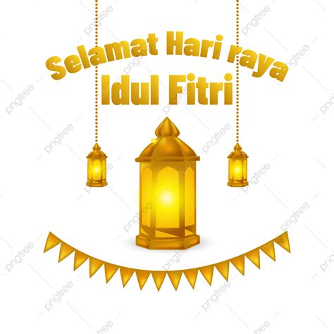 Gambar Selamat Hari Raya Idul Fitri Gold Lentera Idul Fitri Mubarak