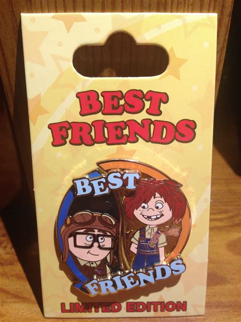 Best Friends Pin Of The Month Carl And Ellie Two Pins On The Card