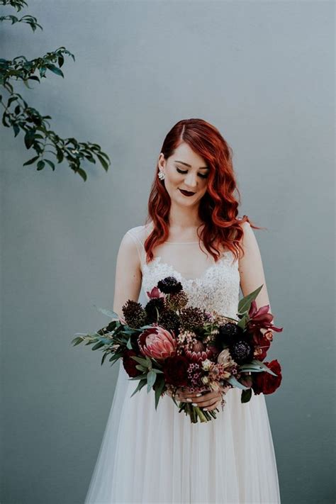 You won't want to let go of these these beautiful fall wedding bouquets, let. 77 Halloween Wedding Bouquets With Dark Romance Touches ...