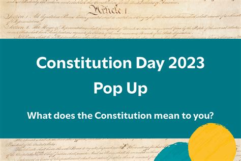 Constitution Day 2023 Pop Up Moore College