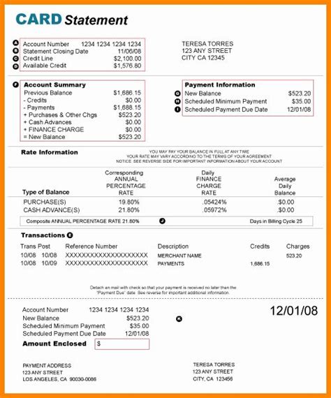 A credit card statement is a vital document for credit cardholders. Credit Card Statement Template Elegant 11 Credit Card Statement Template in 2020 | Credit card ...