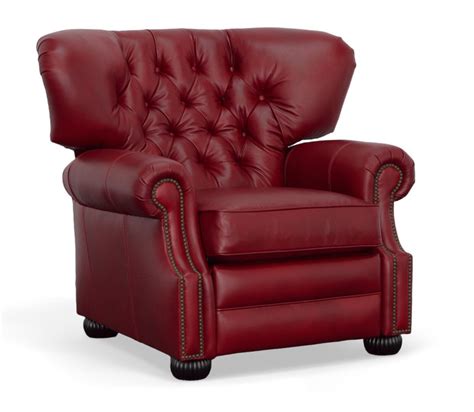 Churchill Tufted Leather Recliner Sale American Heritage Custom