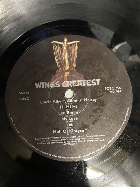 Wings Greatest Hits Vinyl 1978 With Poster Ebay