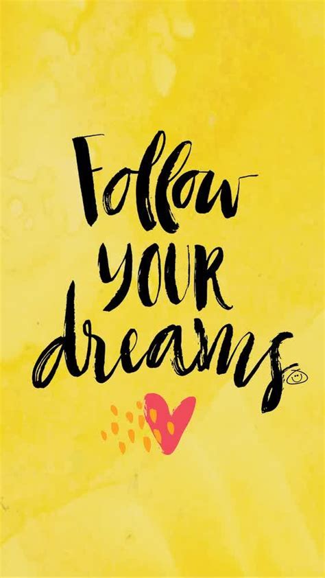 Follow Your Dreams Inspirational Quotes Hannah Wills Art Quote