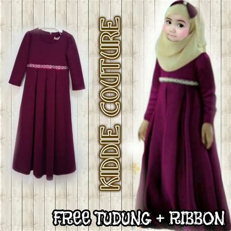 Tgh cari baju kurung budak utk hari raya? Gambar Baju Jubah Kanak-kanak Perempuan - Gambar C