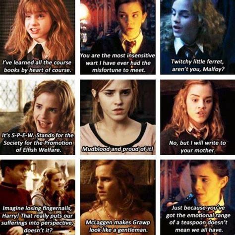 Hermione Granger Harry Potter Facts Harry Potter Quotes Harry