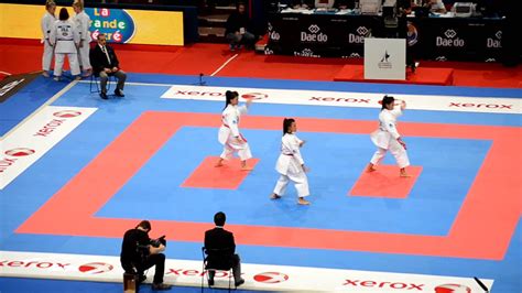 Female Team Kata Venezuela Bronze Medal Performance 2012 World Karate Championships Youtube