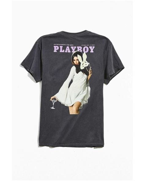 Urban Outfitters Playboy Pose Tee In Black For Men Lyst Canada