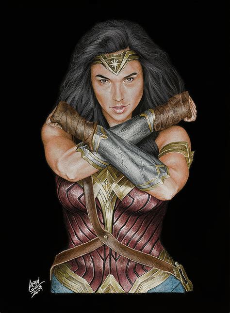 Wonder Woman Drawing By Andy Gill